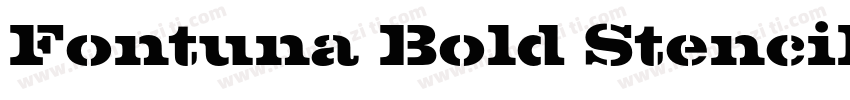 Fontuna Bold Stencil字体转换